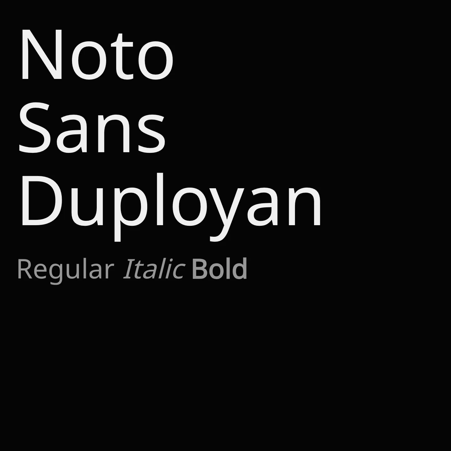 Noto Sans Duployan