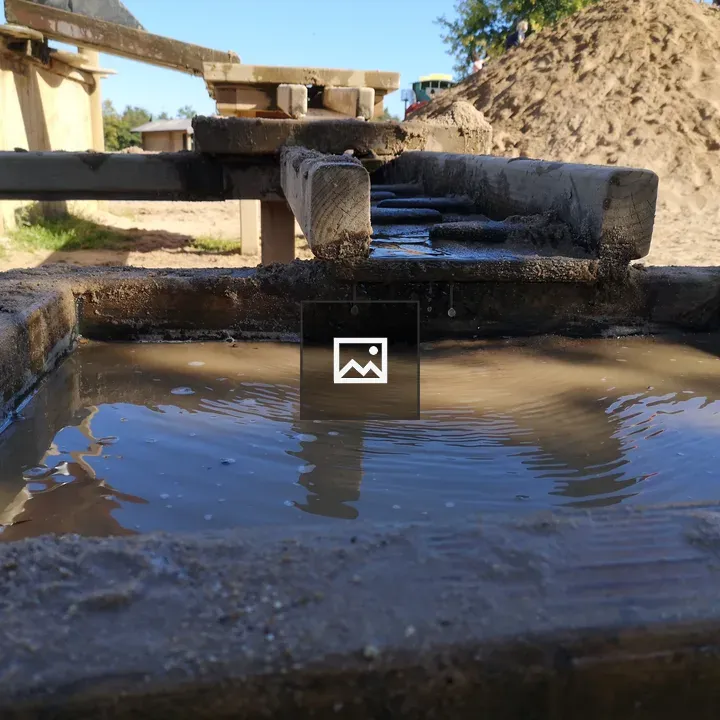 Playground with water and sand