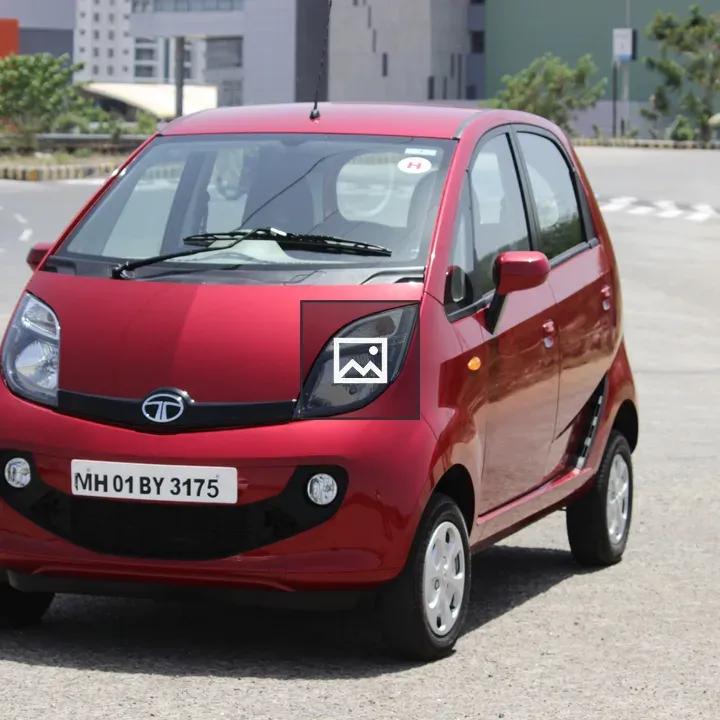 Tata Nano car in view