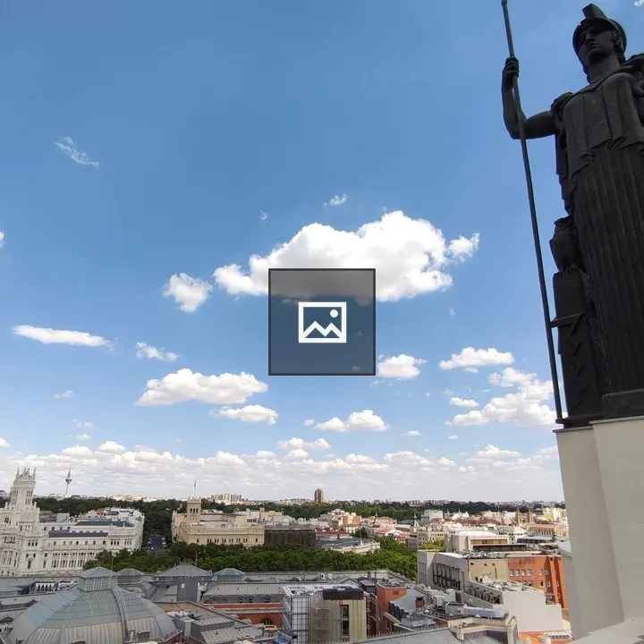 Minerva Statue on Madrid Roof