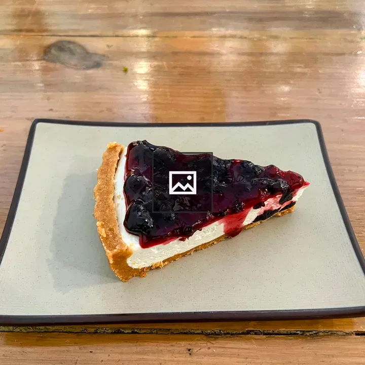Cheesecake with Blueberry Topping
