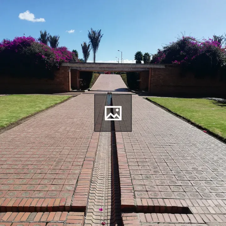 Brick road in Bogota