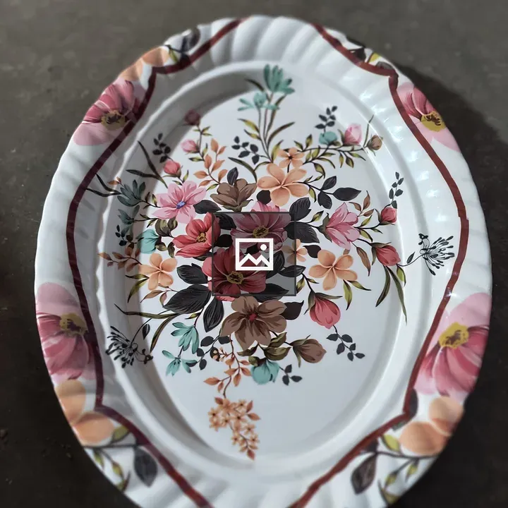 Floral design plate