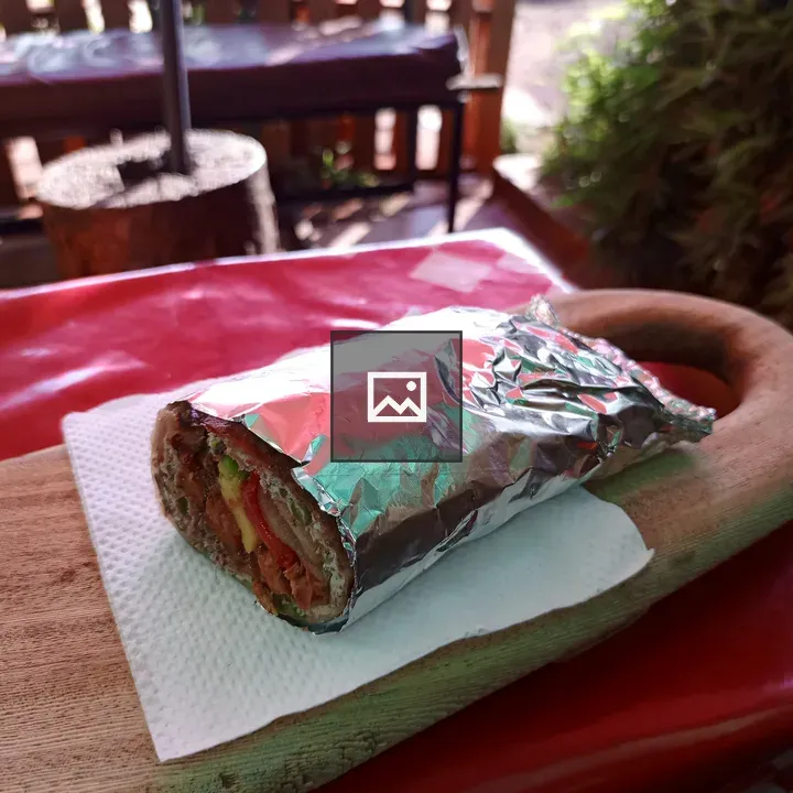 Partially Unwrapped Burrito