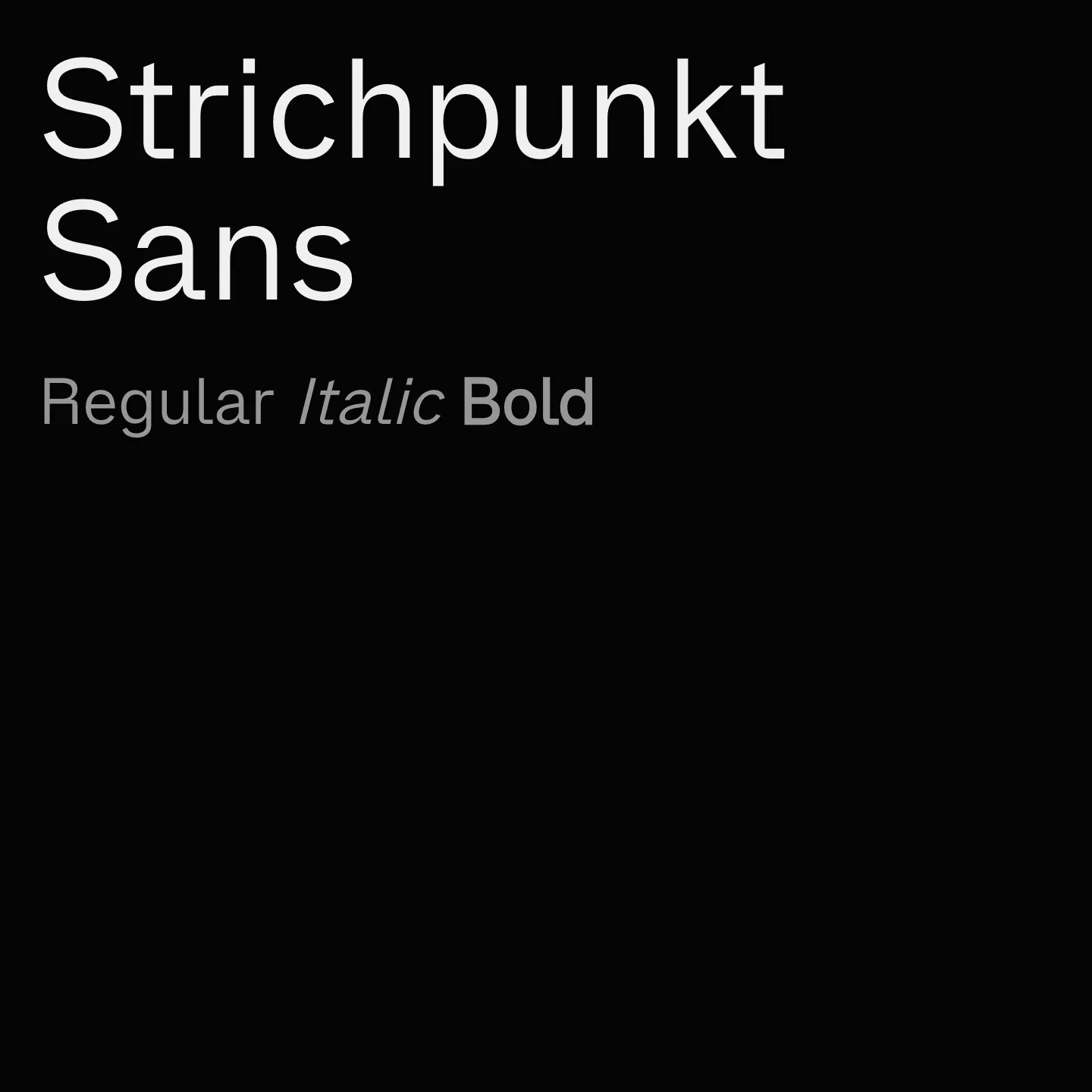 Strichpunkt Sans