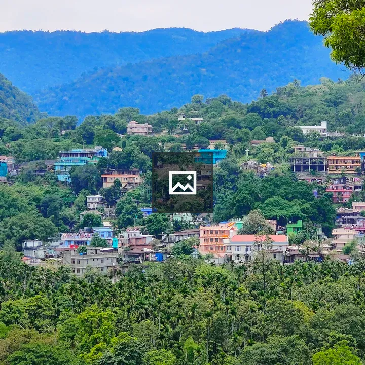 Dawki Village Scene