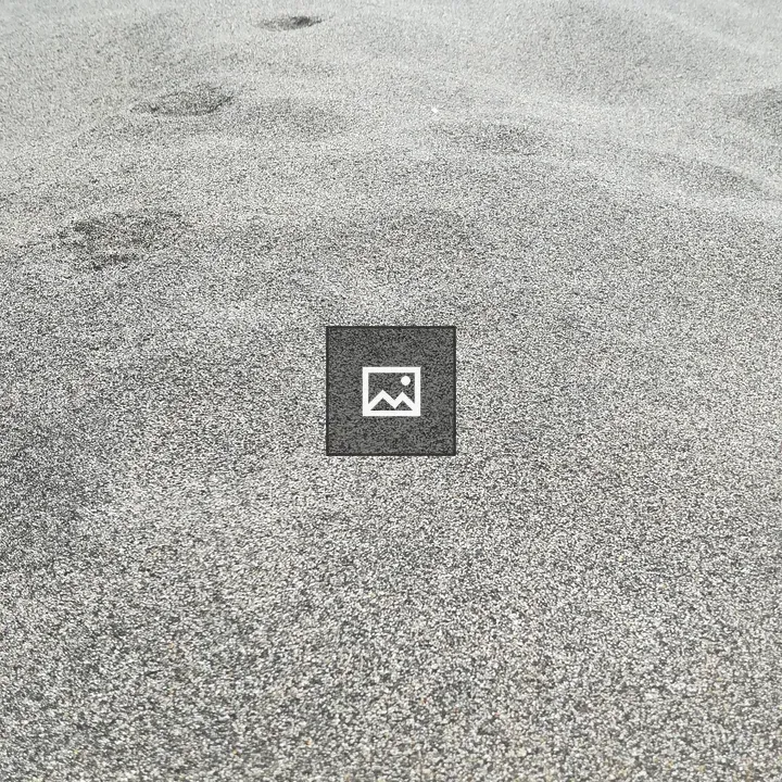 Arena dune footprint on beach