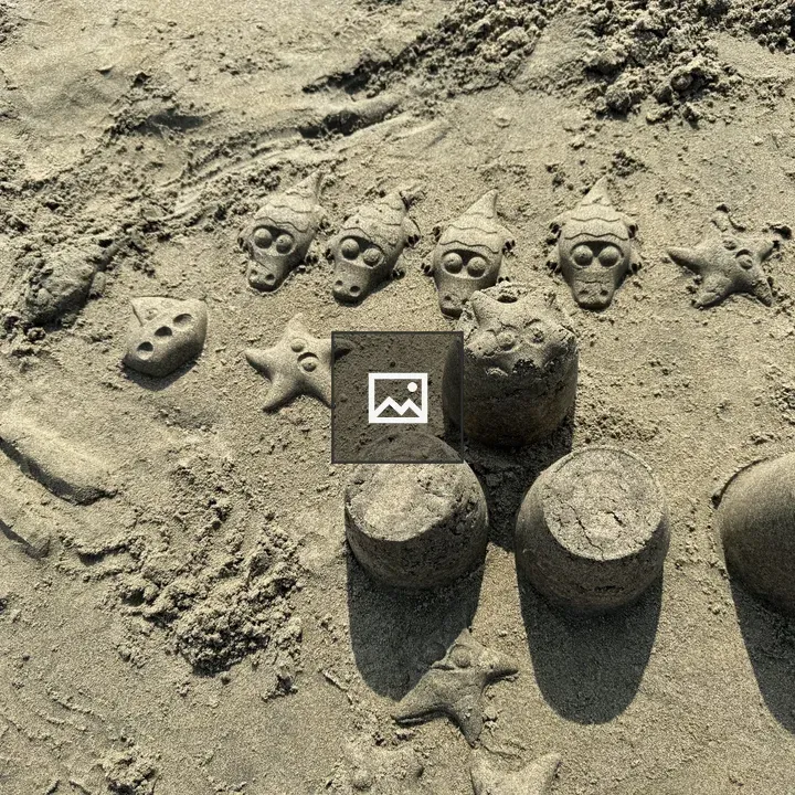 Sand Art Beach Scene