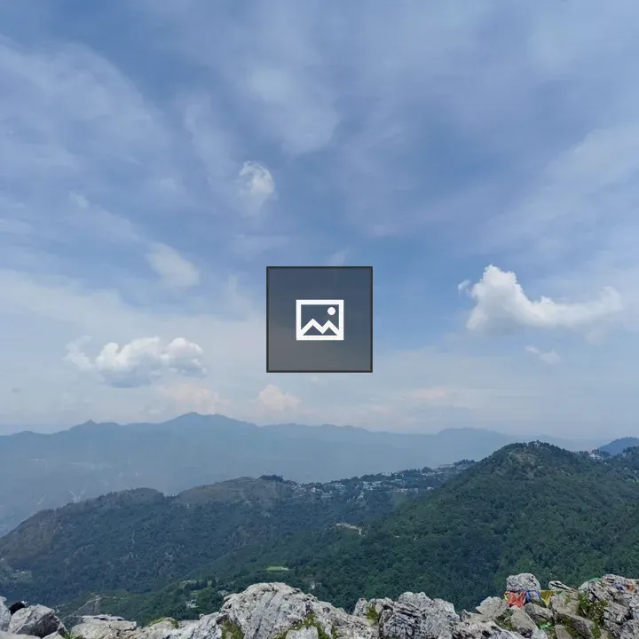 Clouds over Mussorie Mountains