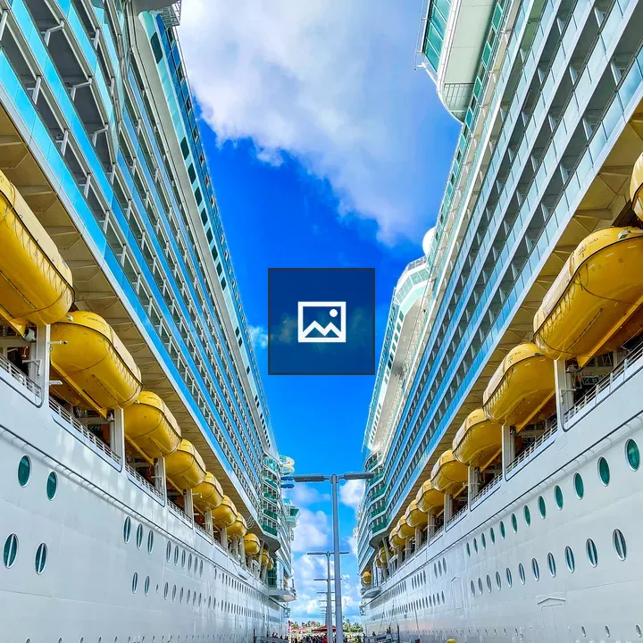 Two Cruise Ships in the Bahamas