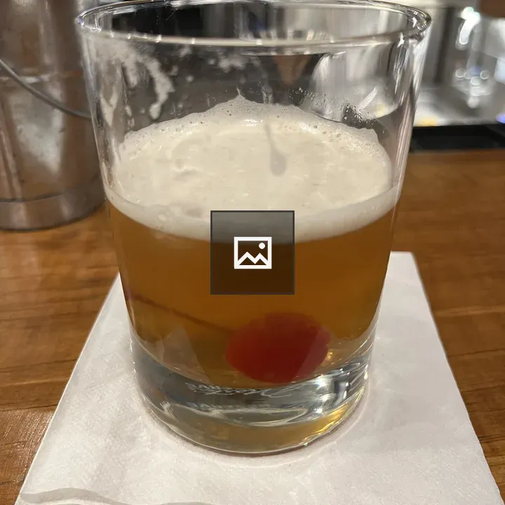 Old fashioned whiskey drink