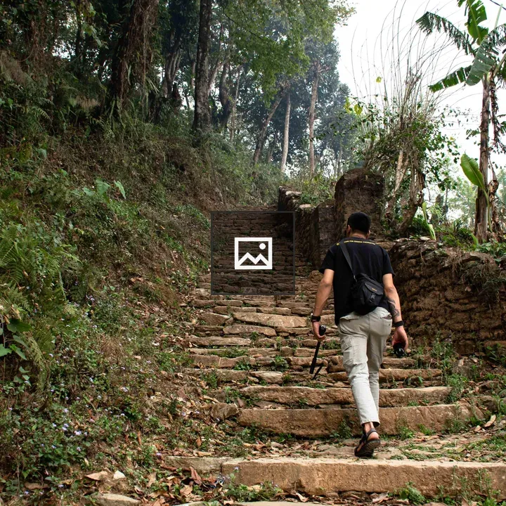 Hiking to Peace Pagoda from Fewa Lake