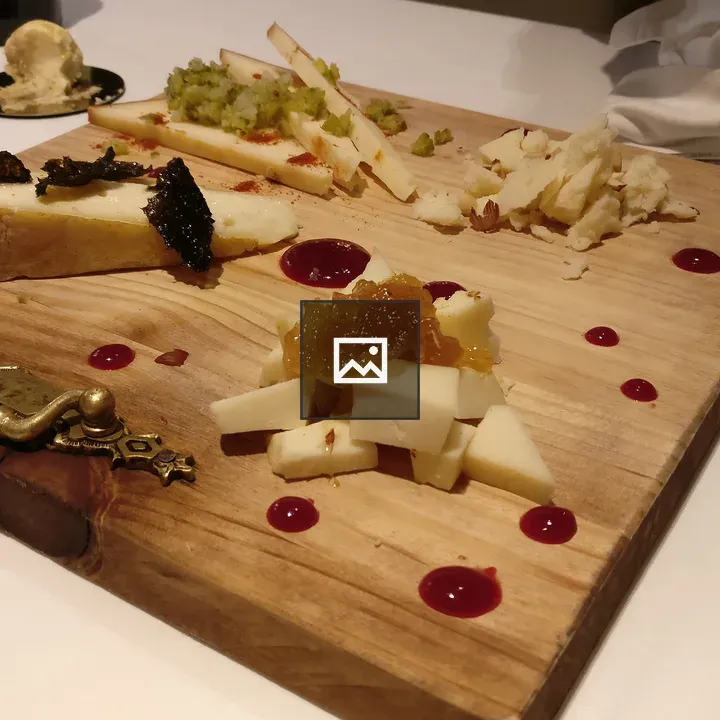 Tapas board on table