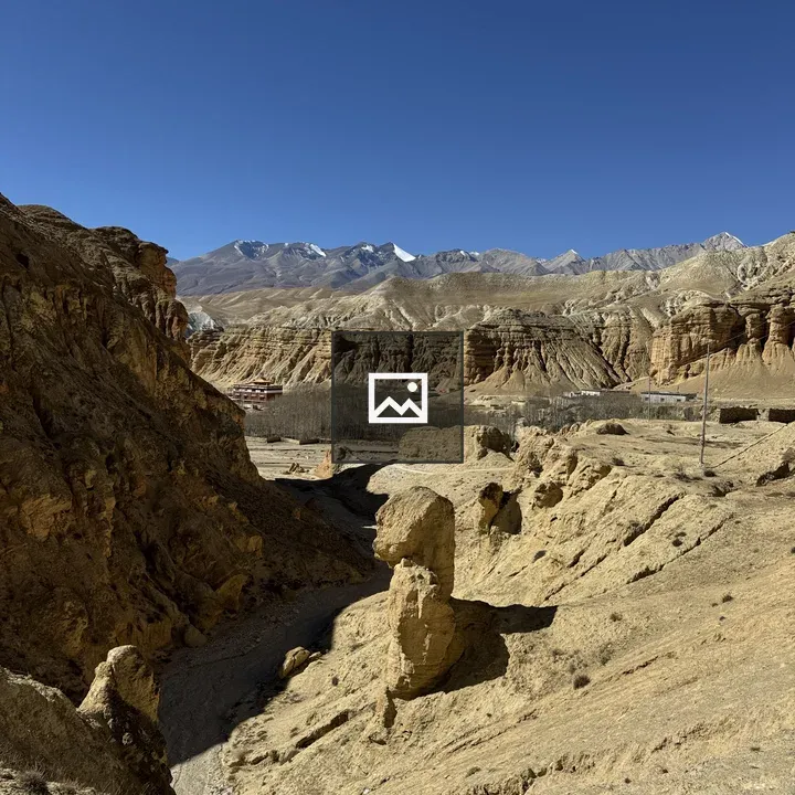 Eroded rock spire in canyon