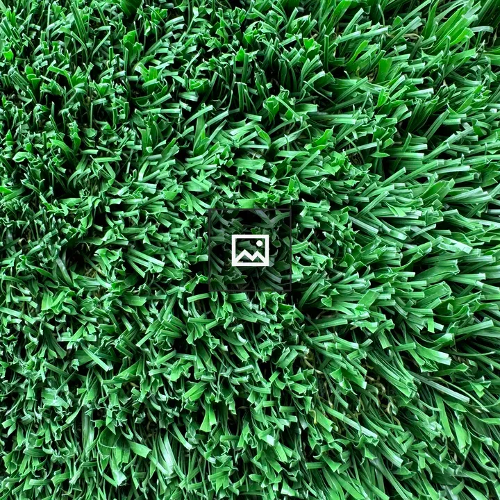 Close up of bright green artificial turf