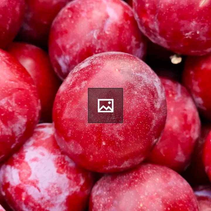 Sweet red plum close-up
