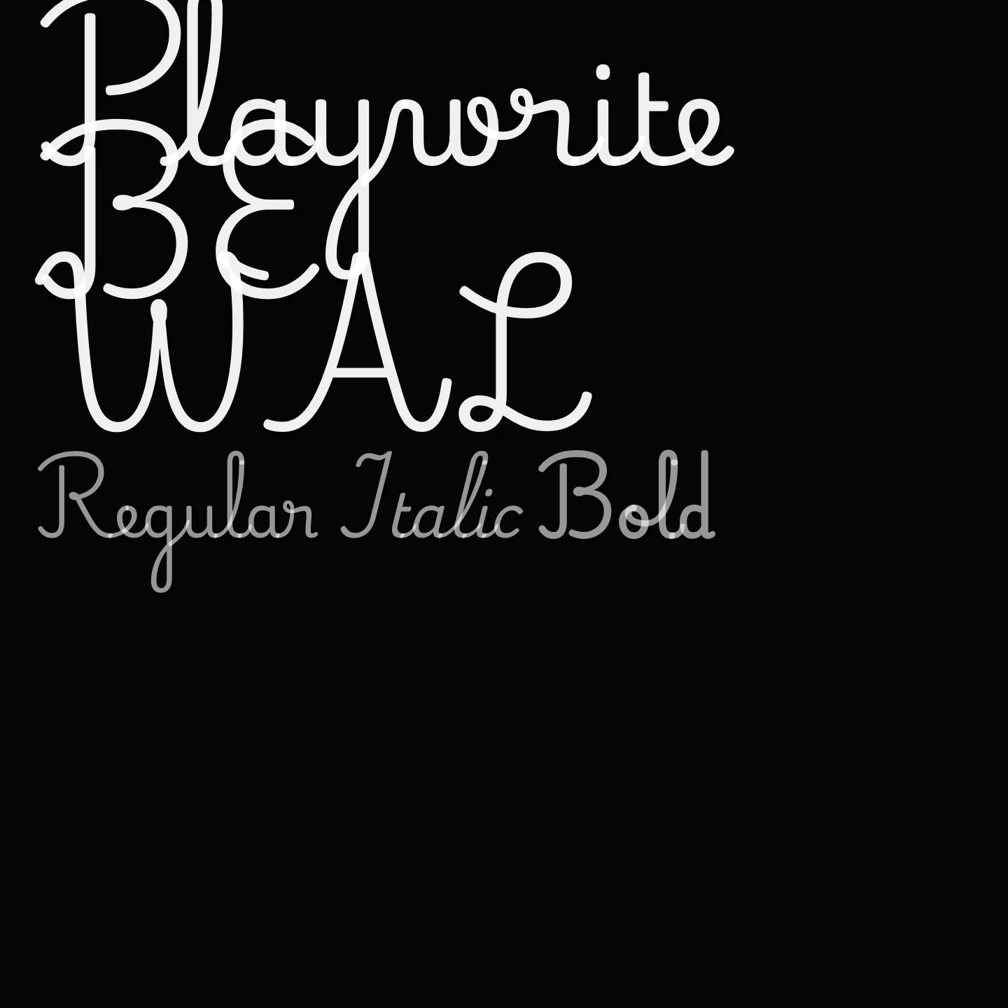 Playwrite BE WAL
