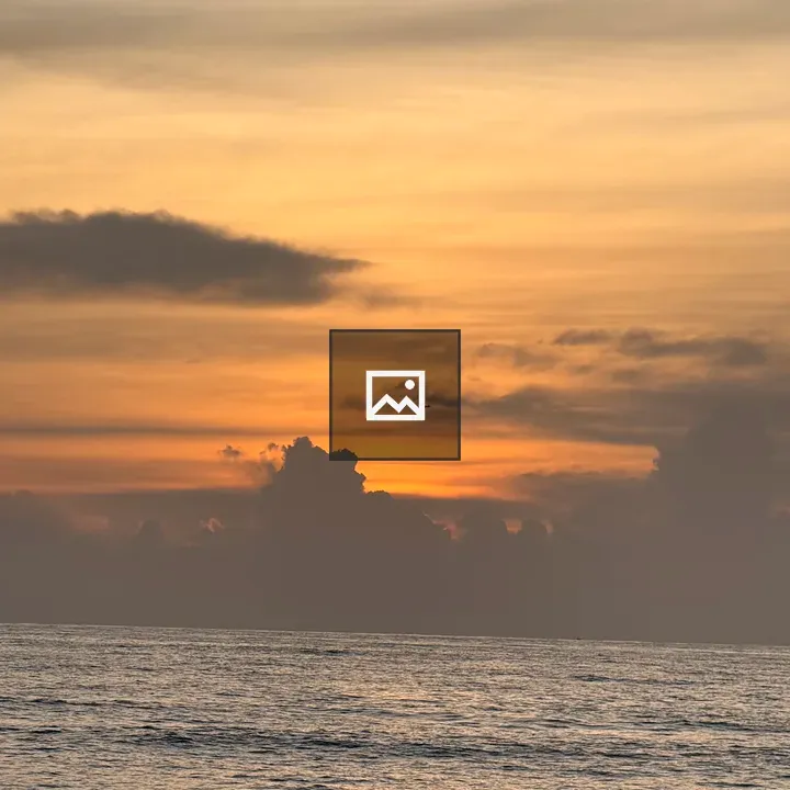 Sunset over Cherai Beach horizon