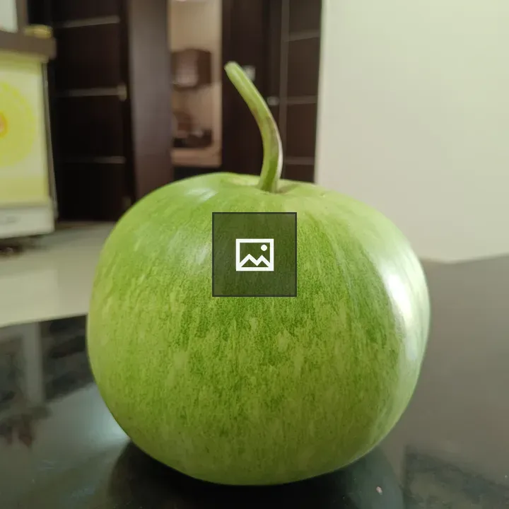 Green bottle gourd close-up