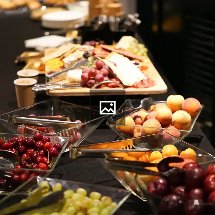 Assortment of fruits and cheeses