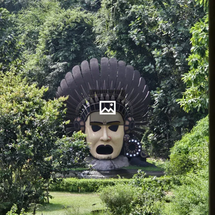Tribal statue from Nilambur Teak Museum