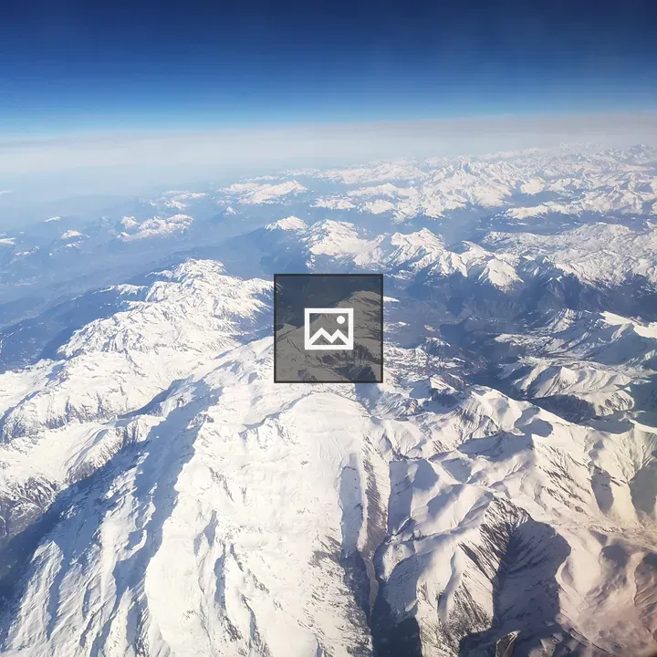 Aerial Pyrenees Snow Peaks