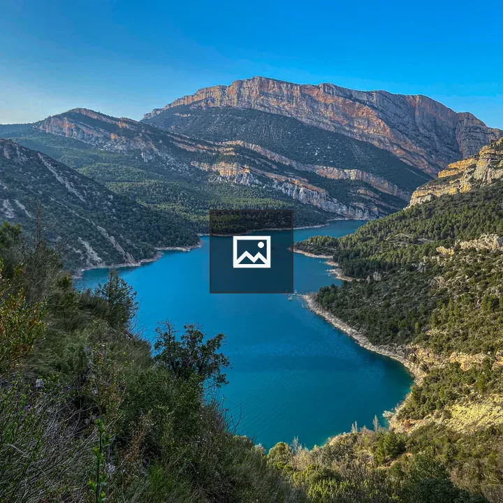 Blue Lake in Green Hills