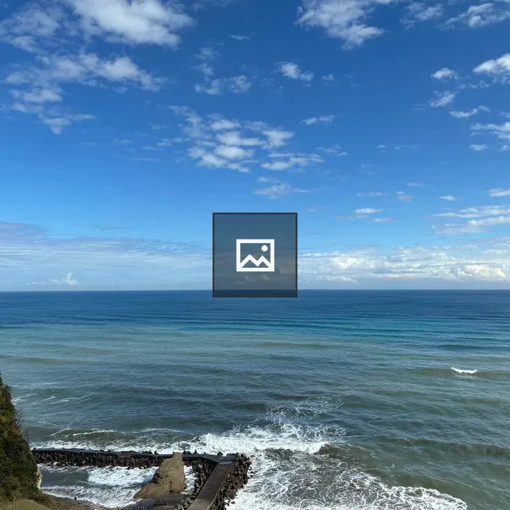 Ocean View Over Blue Sky