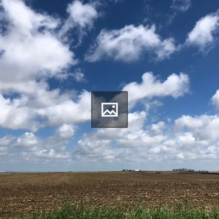 Countryside landscape with blue sky