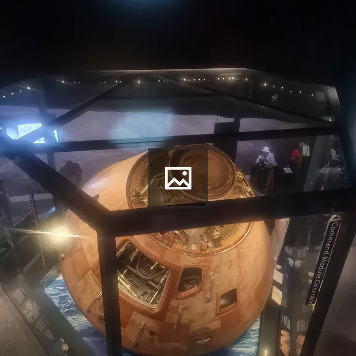 Overhead View of Historic Space Capsule