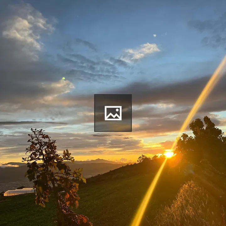 Golden Sunset Over Green Hill
