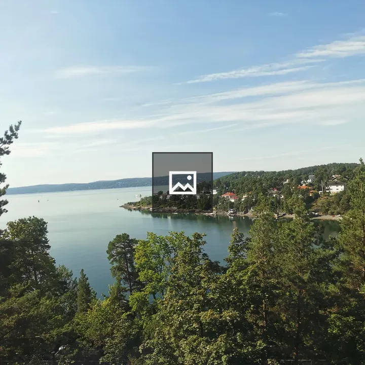 Nature scene with trees and water