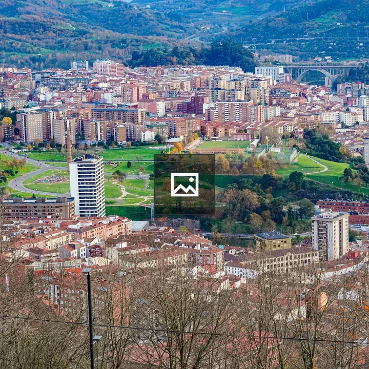 Aerial Bilbao Cityscape