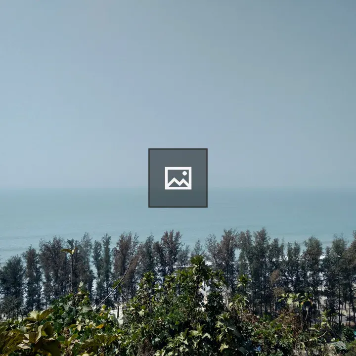 Blue Ocean View from Hilltop