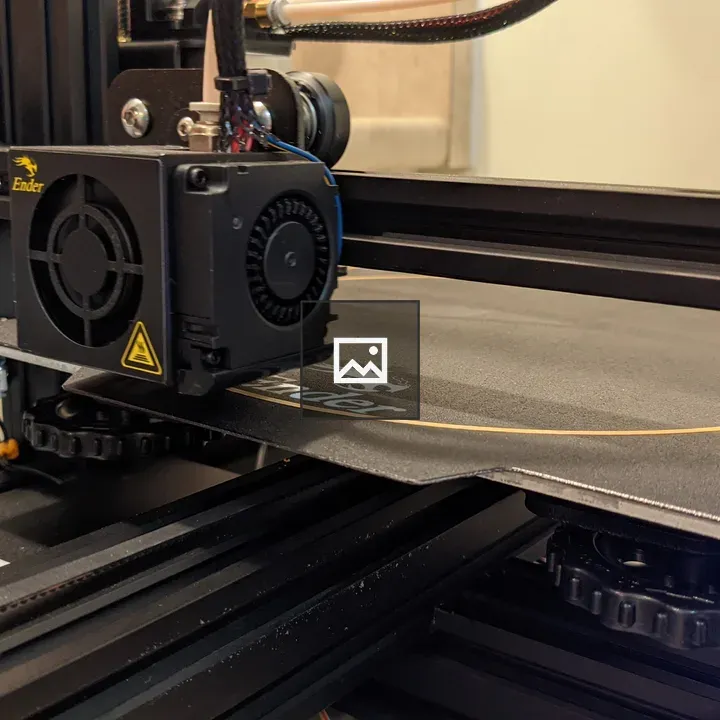 3D Printer at Start of Print
