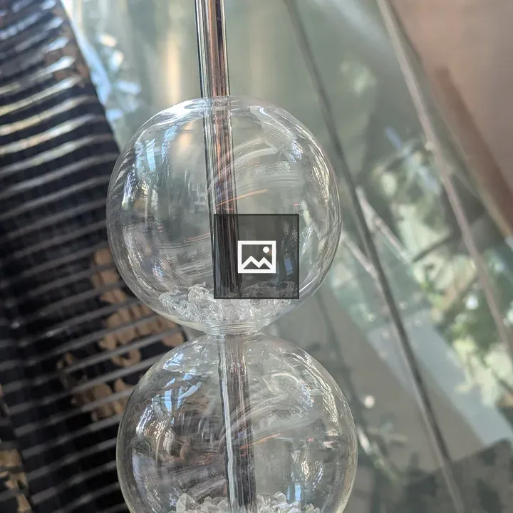 Decorative Glass Spheres with Crystals