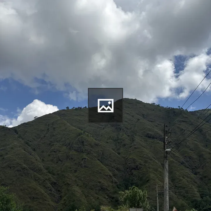 Mountain landscape with green hills