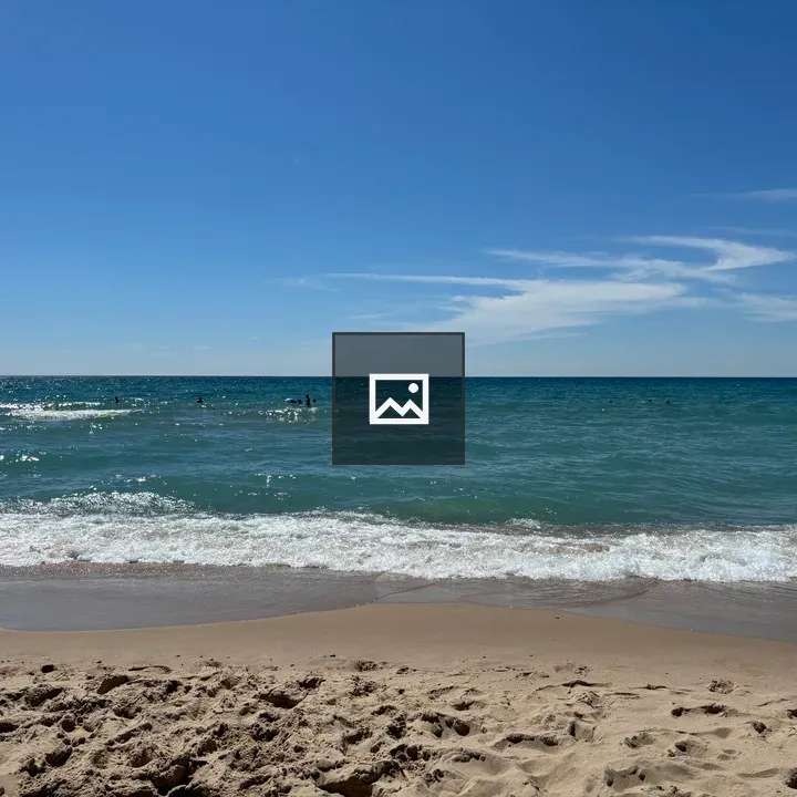 Waves on Lake Michigan Beach