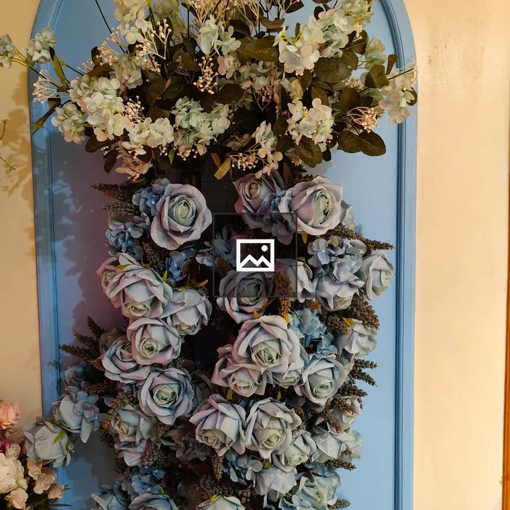 Blue Roses Decorative Flower Arrangement