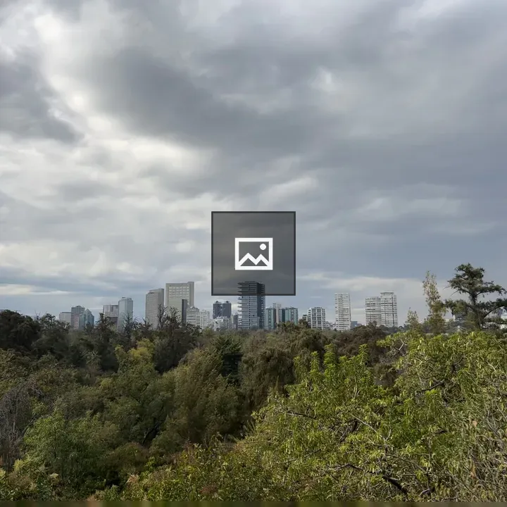 City Skyline with Greenery