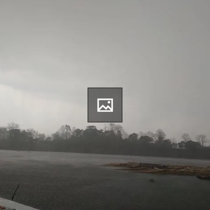 Rains over the lake