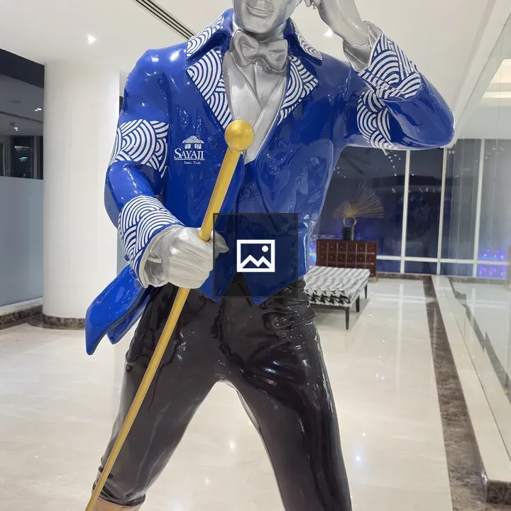 Statue of Stylized Man with Hat
