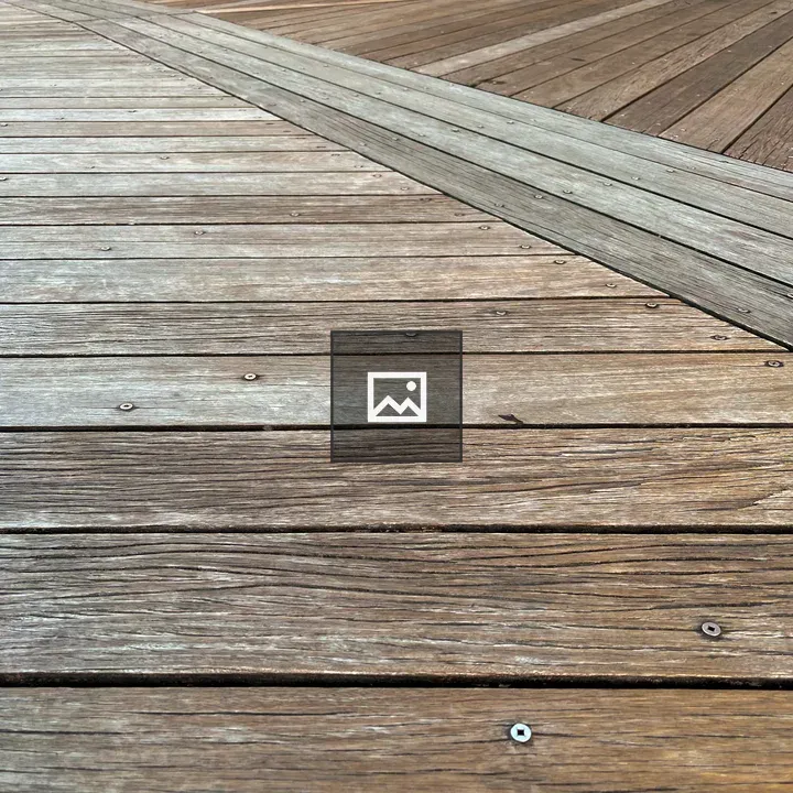 Wooden boardwalk closeup