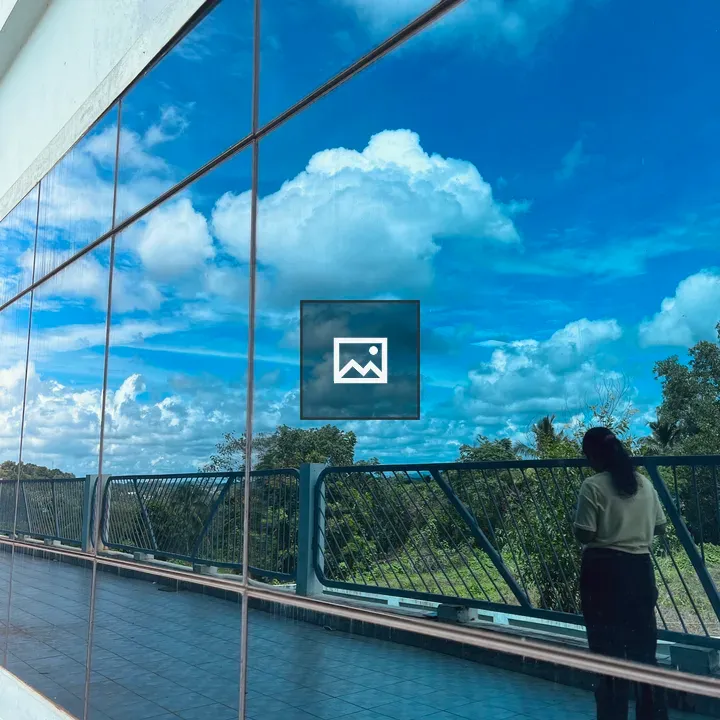 Person by Window Reflections