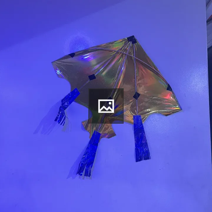 Gold Stingray Kite on Wall