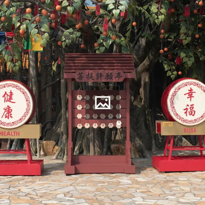 Temple and architecture scene