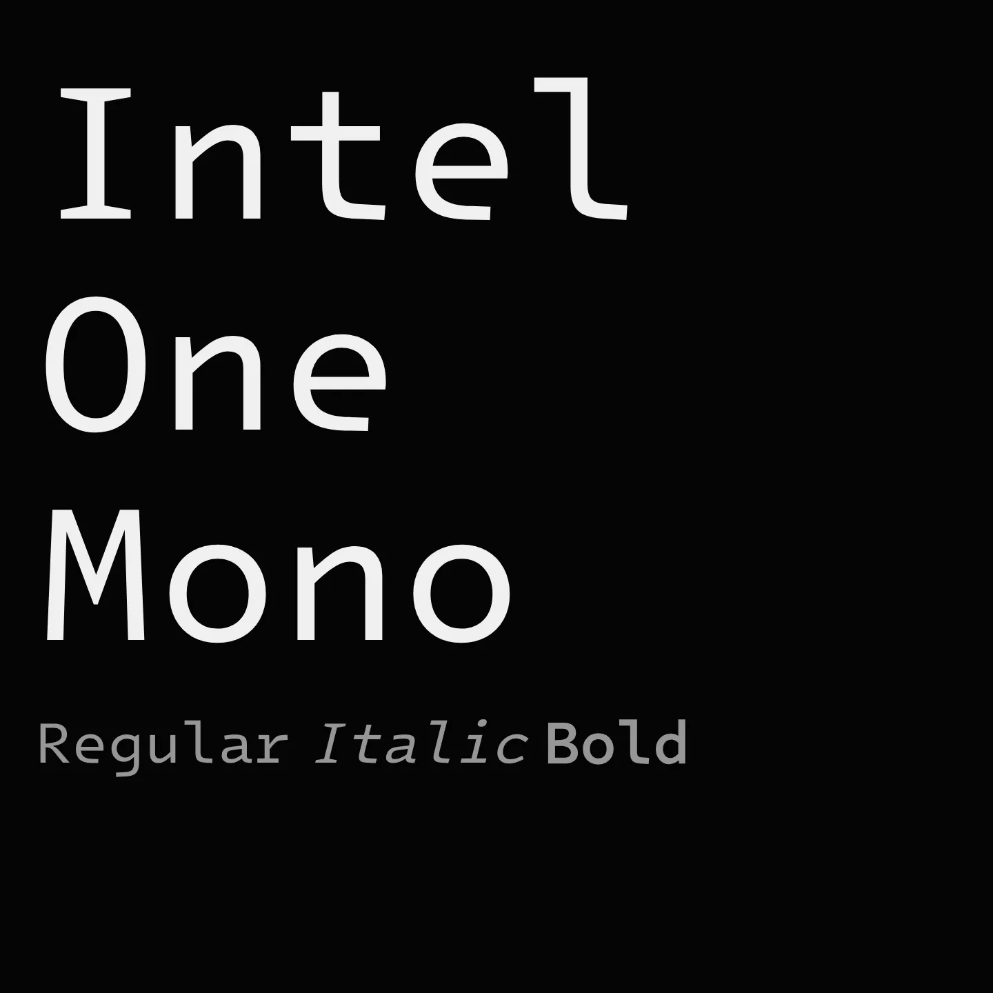 Intel One Mono