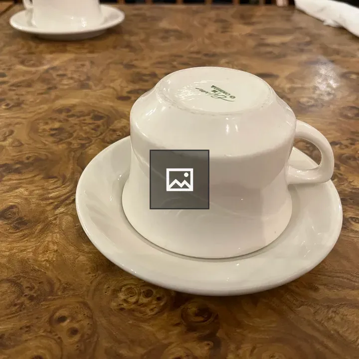 Restaurant coffee cup and saucer