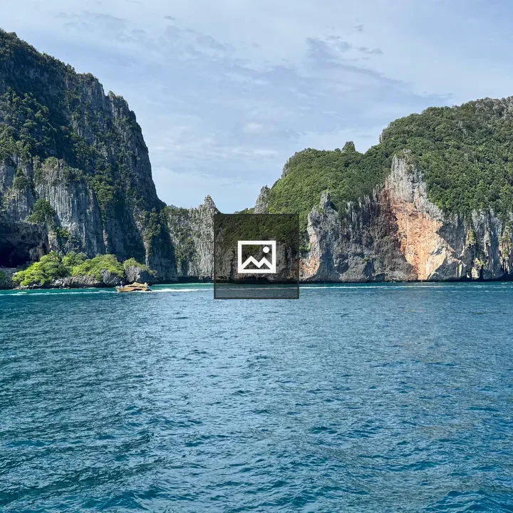 Massive limestone island landscape