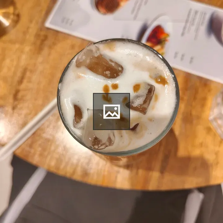 Glass of Iced Coffee on Wood